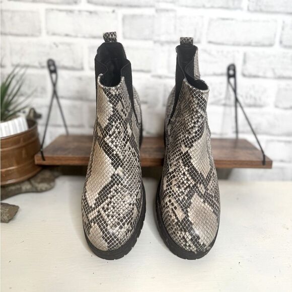 MIA Faux Snakeskin Ankle Boots Shoes Size 7.5 - Picture 7 of 9
